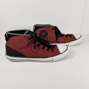 Converse All Star Syde Street Shoes Men's 11 Women's 13 Red Mid Sneakers 155486C